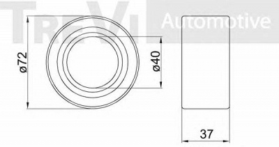 TREVI AUTOMOTIVE wb1351 -  Комплект подшипника ступицы колеса
